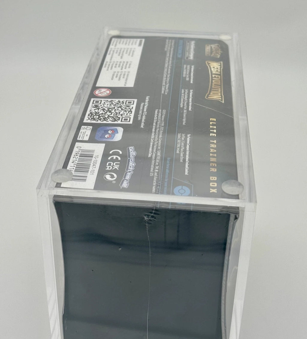 Premium Acryl Case für Pokemon Top Elite Trainer Box TTB ETB Magnetisch & Direkt aufgebaut! mit UV Schutz