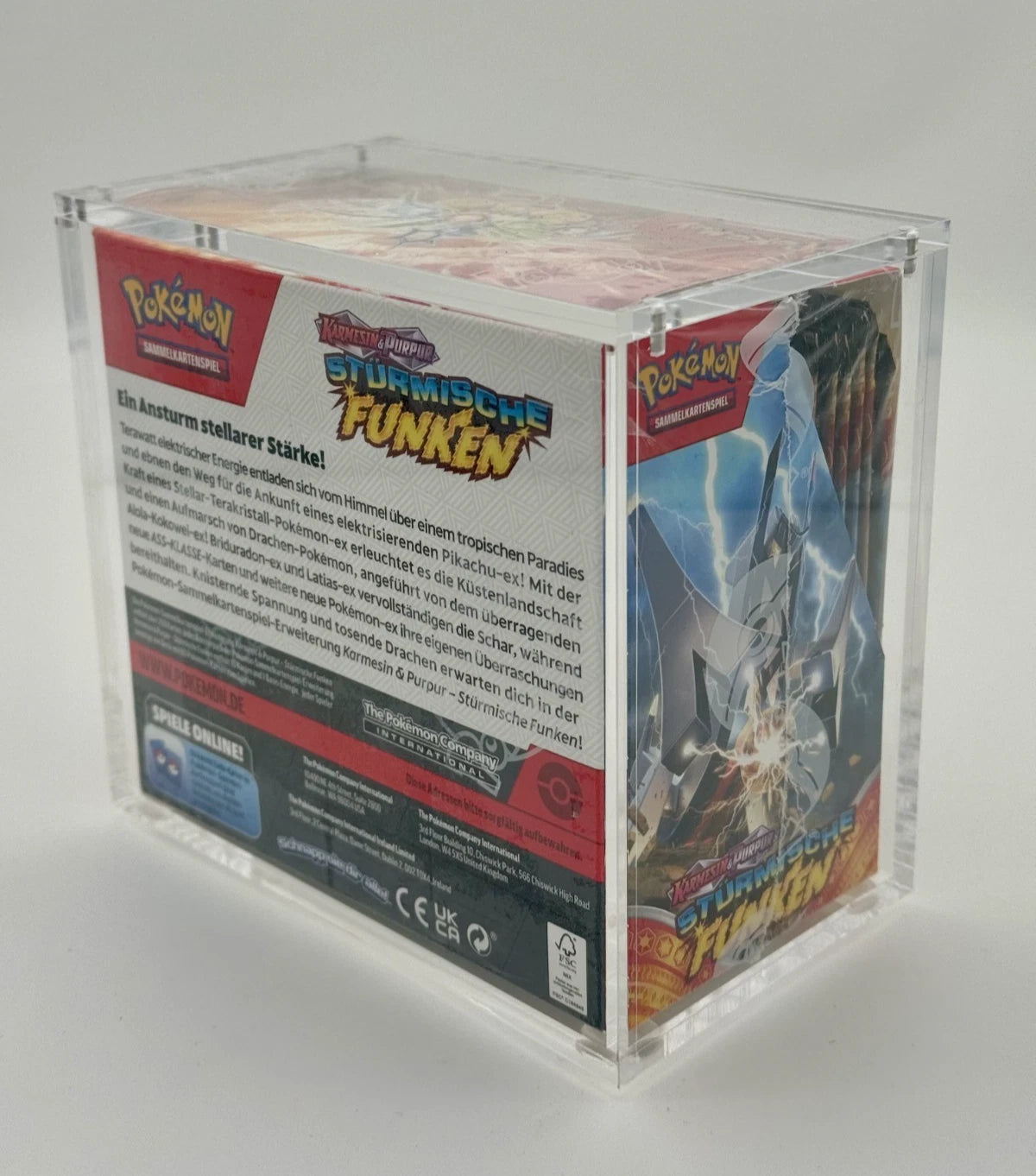 Premium Acryl Case für Pokemon 36er Display Magnetisch & Direkt aufgebaut! mit UV Schutz